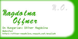 magdolna offner business card